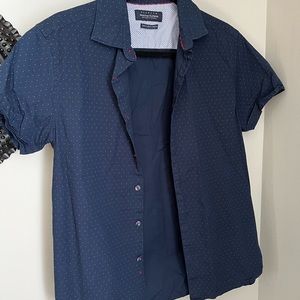 Denim & Flower button down